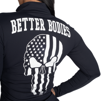Better Bodies Skull Core Jacket (Black) спортивна жіноча кофта для фітнесу CJ-1367 фото
