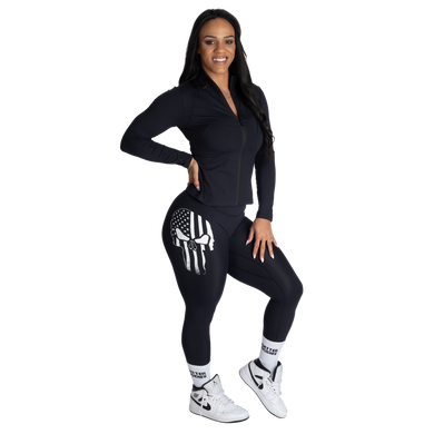 Better Bodies Skull Core Jacket (Black) спортивна жіноча кофта для фітнесу CJ-1367 фото