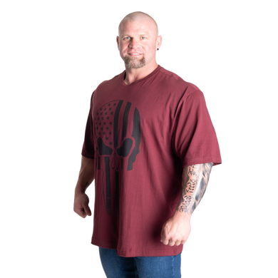 Спортивная мужская футболка Skull Division Iron Tee (Maroon) Gasp F-385 фото