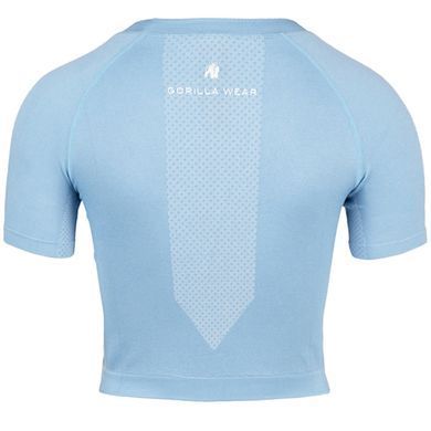 Gorilla Wear Selah Seamless Top (Blue) cпортивний жіночий топ для фітнесу. CrT-240 фото