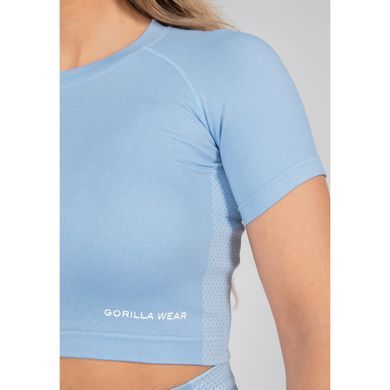 Gorilla Wear Selah Seamless Top (Blue) cпортивний жіночий топ для фітнесу. CrT-240 фото