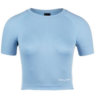 Gorilla Wear Selah Seamless Top (Blue) cпортивний жіночий топ для фітнесу. CrT-240 фото