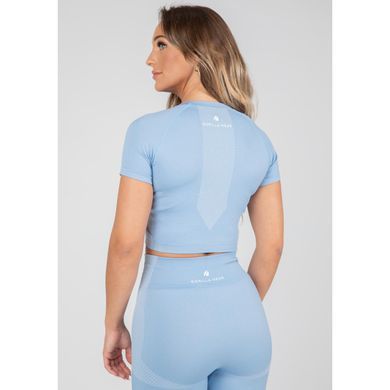 Gorilla Wear Selah Seamless Top (Blue) cпортивний жіночий топ для фітнесу. CrT-240 фото