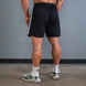 Gasp 2 Stripe Standard Mesh Shorts 4" (Black/White) спортивные мужские шорты для бодибилдинга. Ssh-1520 фото 3