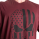 Спортивная мужская футболка Skull Division Iron Tee (Maroon) Gasp F-385 фото 4