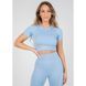 Gorilla Wear Selah Seamless Top (Blue) cпортивний жіночий топ для фітнесу. CrT-240 фото 1