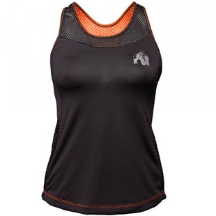 Спортивная женская майка  Marianna Tank Top (Black/Orange) Gorilla Wear Tj-407 фото