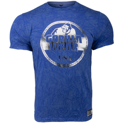 Спортивна чоловіча футболка Rocklin T-shirt (Royal Blue)  Gorilla Wear F-570 фото
