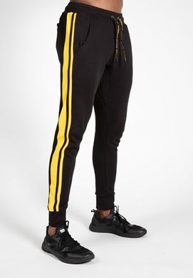 Спортивные унисекс штаны Banks Sweatpants (Black/Yellow) Gorilla Wear Sp-101 фото