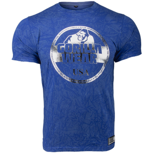 Спортивная мужская футболка Rocklin T-shirt (Royal Blue)  Gorilla Wear F-570 фото