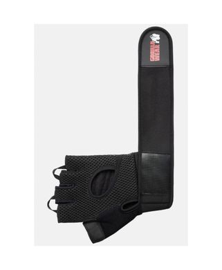 Gorilla Wear Jackson Lifting Gloves (Black) мужские спортивные перчатки для бодибилдинга. PT-1406 фото