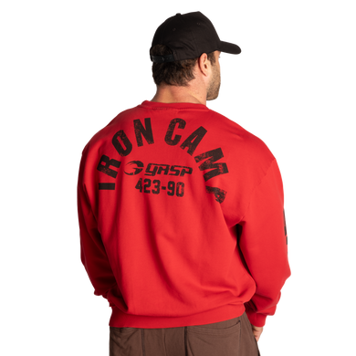 Gasp Throwback Sweater (Chili Red) спортивный мужской свитер для бодибилдинга. ThrS-1355 фото