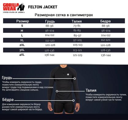 Спортивна чоловіча куртка Felton Jacket (Black) Gorilla Wear JSp-54 фото