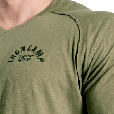 Gasp Throwback LS Tee (Washed Green) мужская футболка для бодибилдинга. F-1528 фото