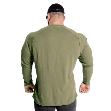 Gasp Throwback LS Tee (Washed Green) мужская футболка для бодибилдинга. F-1528 фото