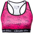 Женский спортивный топ Hanna Sports Bra (Black/Pink) Gorilla Wear SB-523 фото