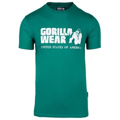 Спортивная мужская футболка Classic T-shirt (Teal) Gorilla Wear F-919 фото
