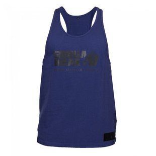 Gorilla Wear Classic Tank Top (Navy) спортивна чоловіча майка для бодібілдингу M-697 фото