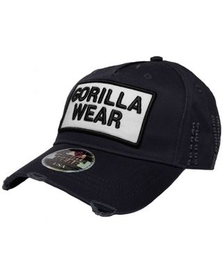 Спортивная унисекс кепка Harrison Cap (Black/White) Gorilla Wear Cap-932 фото