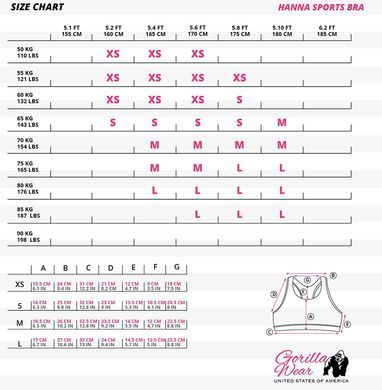 Gorilla Wear Hanna Sports Bra (Black/Pink) женский спортивный топ для фитнеса SB-523 фото
