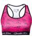 Gorilla Wear Hanna Sports Bra (Black/Pink) женский спортивный топ для фитнеса SB-523 фото 2