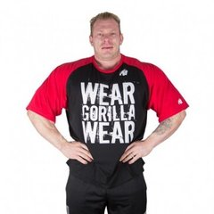 Спортивна чоловіча футболка Colorado Oversized (Black/Red) Gorilla Wear F-461 фото