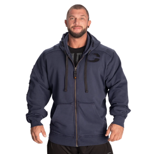 Gasp Pro Gym Hood (Washed Navy) спортивна  чоловіча худі  для бодібілдингу. PGH-1508 фото