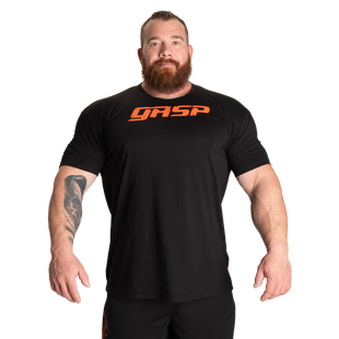 Gasp Legacy gym tee (Black/Flame) спортивная мужская футболка для бодибилдинга. F-1305 фото