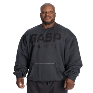 Gasp Washed Crewneck (Washed Black) спортивний чоловічий светр для бодібілдера SwM-1433 фото