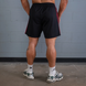 Gasp 2 Stripe Standard Mesh Shorts 4" (Black/Red) спортивные мужские шорты для бодибилдинга. Sst-1521 фото 3