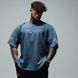 XXXL Explosivefibres "Reputation" Micro Waffle Ragtop (Polo Blue) спортивна чоловіча футболка для бодібілдингу. F-1468 фото 1
