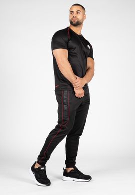 Спортивные мужские штаны  Branson Pants (Black/Red) Gorilla Wear  MhP-886 фото
