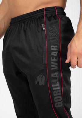 Спортивные мужские штаны  Branson Pants (Black/Red) Gorilla Wear  MhP-886 фото