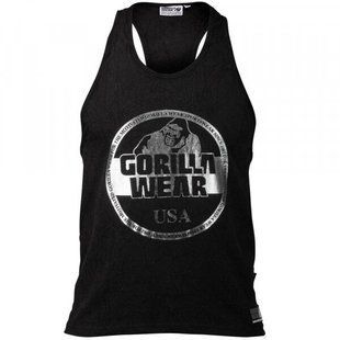 Спортивная мужская майка Mill Valley (Black)  Gorilla Wear M-575 фото