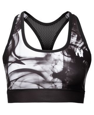 Gorilla Wear Phoenix Sports Bra (Black/White) женский спортивный топ для фитнеса SB-525 фото