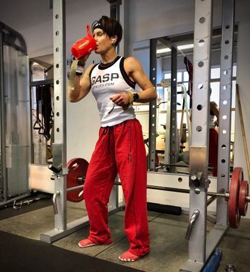 Gasp Iron Camp Division Pants (Chili Red) cпортивні чоловічі штани для бодібілдерів. DP-372 фото