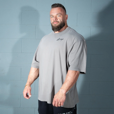 Gasp Washed Iron Tee (Washed Smoke Grey) спортивная мужская футболка для бодибилдинга. F-1500 фото