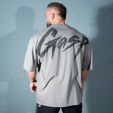 Gasp Washed Iron Tee (Washed Smoke Grey) спортивная мужская футболка для бодибилдинга. F-1500 фото