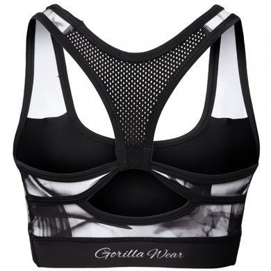 Gorilla Wear Phoenix Sports Bra (Black/White) женский спортивный топ для фитнеса SB-525 фото