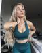 Спортивный женский топ Yava Seamless Bra (Green) Gorilla Wear SB-37 фото 4