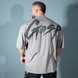 Gasp Washed Iron Tee (Washed Smoke Grey) спортивная мужская футболка для бодибилдинга. F-1500 фото 2
