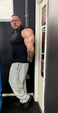Gasp Old School Thermal Pant (Grey Melange) cпортивні чоловічі штани для бодібілдерів. ThP-1402 фото
