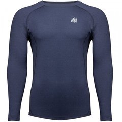 Спортивная мужская футболка Rentz Long Sleeve (Navy Blue) Gorilla Wear  LS-58 фото