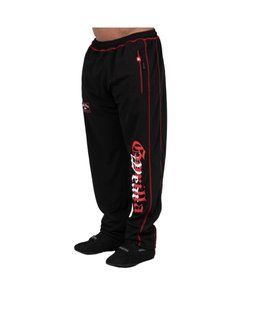 Gorilla Wear Marlow Mesh Pants (Black/Red) спортивні чоловічі штани для бодібілдингу MhP-1286 фото