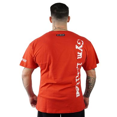 Спортивна чоловіча футболка T-Shirt  "Gym" (red/white) Brachial F-776 фото