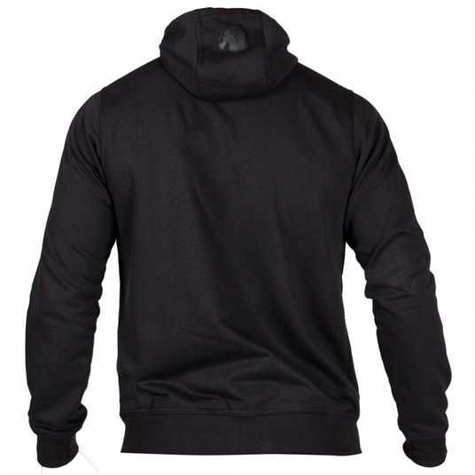 Спортивная мужская кофта Classic Zipped Hoodie (Black) Gorilla