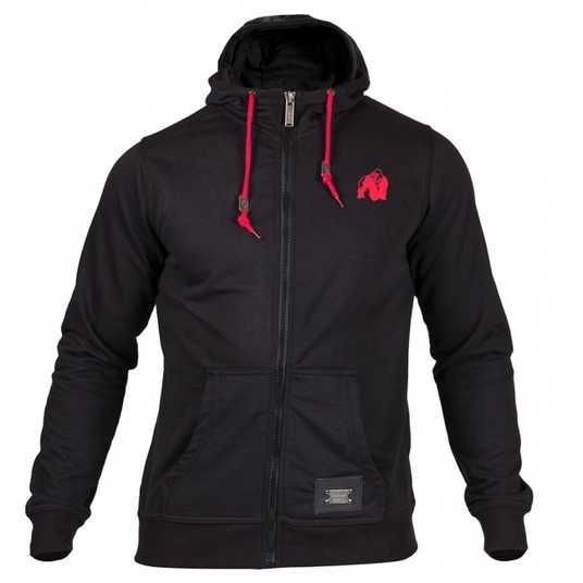 Спортивная мужская кофта Classic Zipped Hoodie (Black) Gorilla