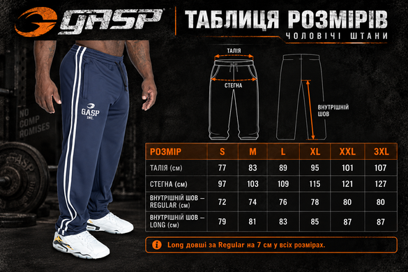 Gasp 2 Stripe Standard Mesh Pant (Black/Red) спортивні чоловічі штани для бодібілдингу. MhP-1232 фото