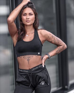 Спортивний жіночий топ Yava Seamless Bra (Black) Gorilla Wear SB-38 фото