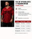 Explosive Fibres Ltd "XXXL INC " Airtex V neck Shirt (Ruby Red) спортивна чоловіча футболка для бодібілдингу. F-1483 фото 5